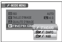 FUJIFILM S2500 - Utilisation du menu f-mode - 5