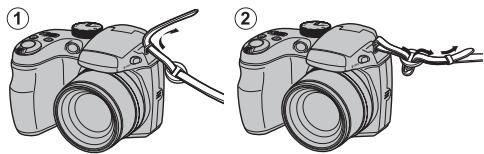 FUJIFILM S2500 - Fixation de la dragonne - 1