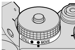 DARTY FUJIAPN HYBRIDEX-1T5 - The STILL/MOVIE Mode Dial (MOVIE) - 1