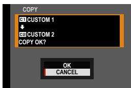 DARTY FUJIAPN HYBRIDEX-1T5 - Copying Custom Settings - 6