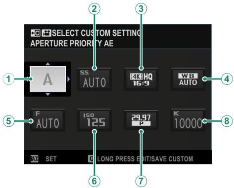 DARTY FUJIAPN HYBRIDEX-1T5 - The Quick Menu Display - 2