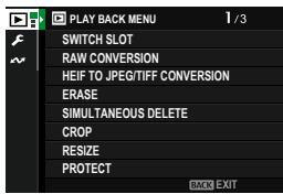 DARTY FUJIAPN HYBRIDEX-1T5 - The Playback Menu - 1