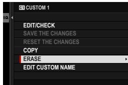 DARTY FUJIAPN HYBRIDEX-1T5 - Deleting Custom Settings - 3
