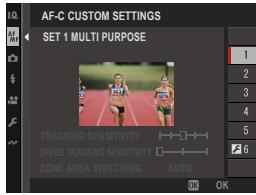 DARTY FUJIAPN HYBRIDEX-1T5 - AF-C CUSTOM SETTINGS - 1
