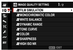 DARTY FUJIAPN HYBRIDEX-1T5 - IMAGE QUALITY SETTING (Movie Recording) - 1