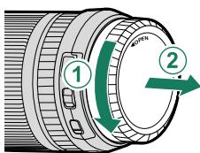 DARTY FUJIAPN HYBRIDEX-1T5 - Removing Lens Caps - 2