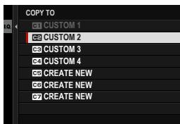 DARTY FUJIAPN HYBRIDEX-1T5 - Copying Custom Settings - 4