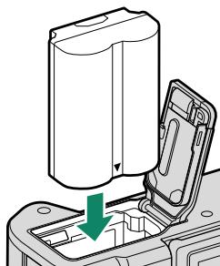 DARTY FUJIAPN HYBRIDEX-1T5 - Insert the battery as shown. - 2