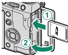 DARTY FUJIAPN HYBRIDEX-1T5 - Insert the memory card. - 1