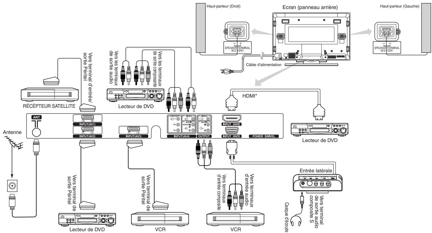 HITACHI PW2 - Connexion à un dispositif Audio Visuel - 1