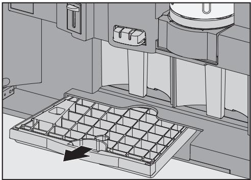 MIELE CVA 6431 INOX - Bac d'égoutage avec grille - 1