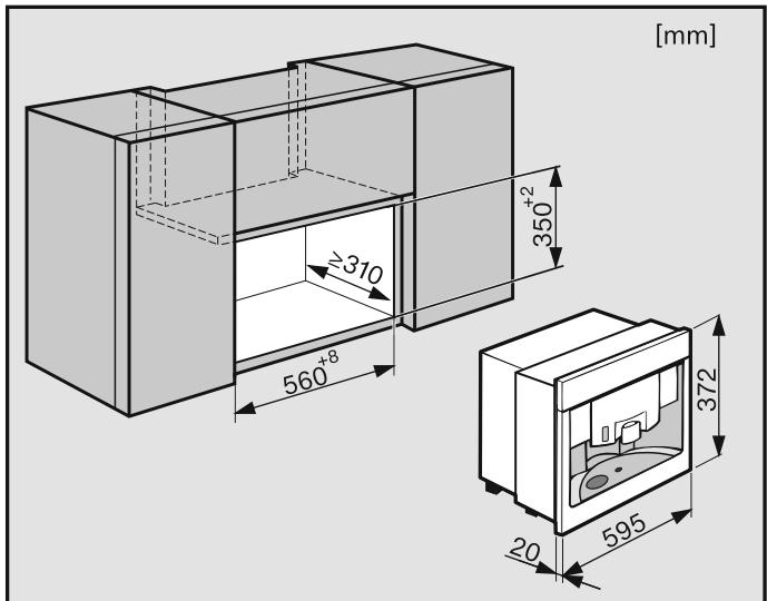 MIELE CVA 6431 INOX - Possibilities d'encastrement et de combinaisons - 2