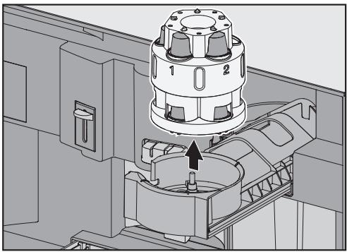 MIELE CVA 6431 INOX - Retrait des capsules du carrousel à capsules - 1
