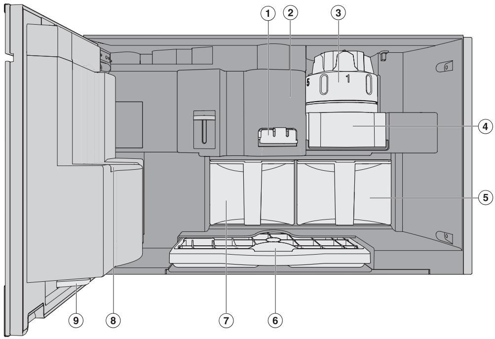 MIELE CVA 6431 INOX - Vue interieure - 1