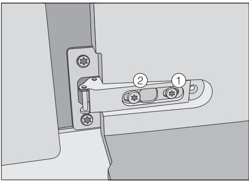 MIELE CVA 6431 INOX - Régler les charnières de porte - 1