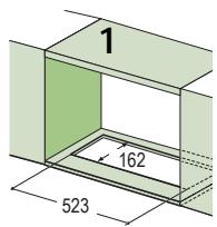 ROBLIN SL655 5103006 BL - Perçage du Plan de support et Montage de la Hotte - 1