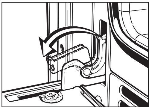 MIELE H332BPC - Démontage de la porte du four - 1
