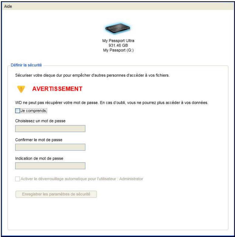 WESTERN DIGITAL WDBM5MO0010BBK-EE - Protection du disque dur par mot de passer - 1