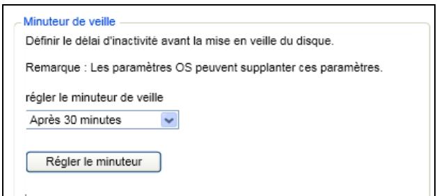 WESTERN DIGITAL WDBM5MO0010BBK-EE - Réglage du minuteur de veille du disque dur - 1