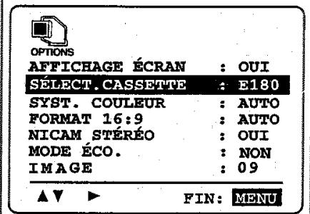 TOSHIBA V444EF - Sélectionnez le type de cassette - 2