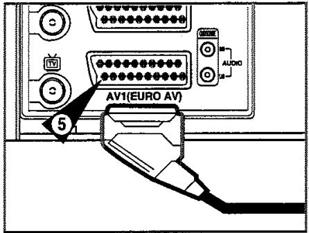 TOSHIBA V444EF - Connectez le magnétoscope au téléviseur - 6