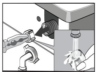 PROLINE PFL 126 WCO - Nettoyage du tuyau et du filtré d'arrivée d'eau - 3