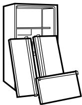 LG-GOLDSTAR GR B2188 - RISQUE POUR LES ENFANTS DE RESTER ENFERMES À L'INTÉRIEUR DU RÉFRIGÉRATEUR - 1