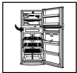 LG-GOLDSTAR GR B2188 - Positionnement du Contrôleur de températe - 1