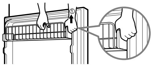 LG-GOLDSTAR GR B2188 - Panier basculant de porte - 1