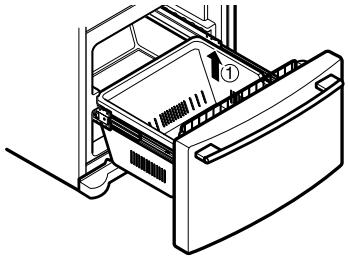 LG-GOLDSTAR GR B2188 - Extraction du tiroir détachable - 1