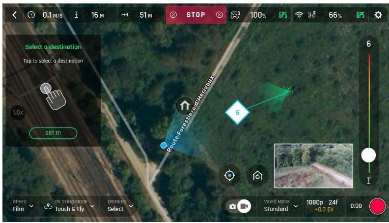 PARROT ANAFI - Touch &amp; Fly : POI - 1