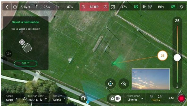 PARROT ANAFI - Touch &amp; Fly : Waypoint - 1