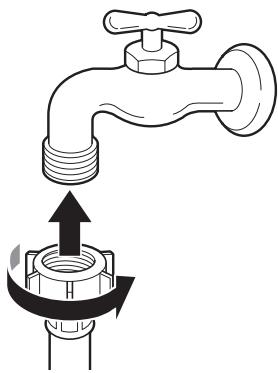 LG F964R35WR - Raccordement du tuyau au robinet d'eau - 1