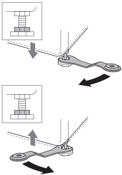 LG F964R35WR - Réglage et mise à niveau des pieds - 1