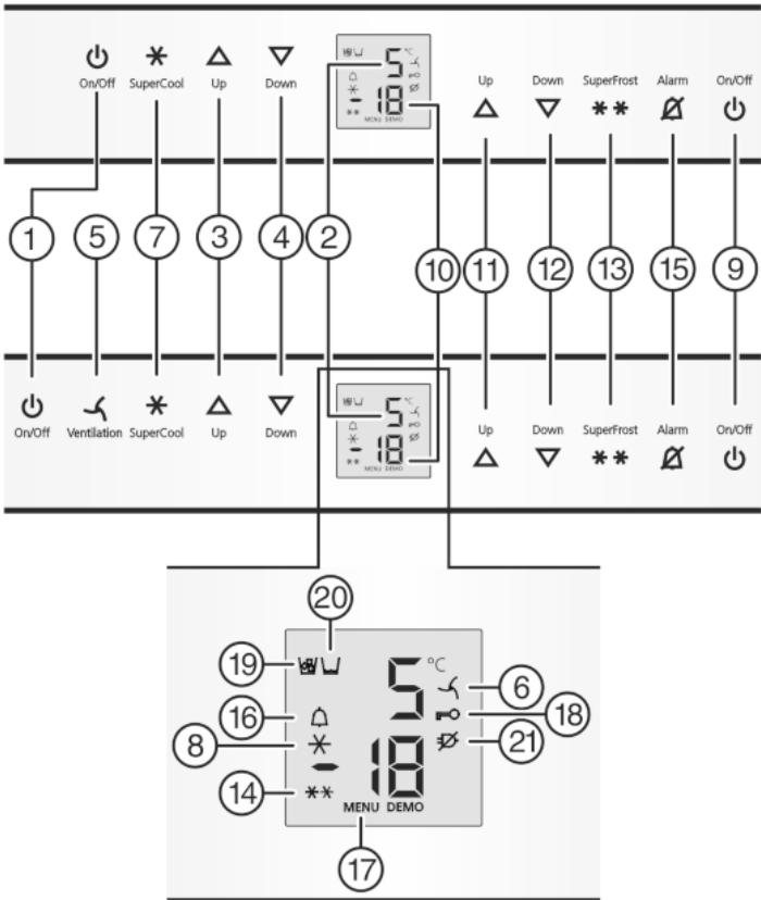 LIEBHERR SBS 66i24239490 - Éléments de commande et de contrôle - 1