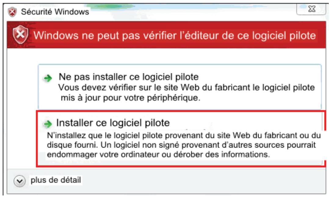 1T WORKS DONGW N300 DB - Cliquez sur Installer quand même ce pilote. - 1