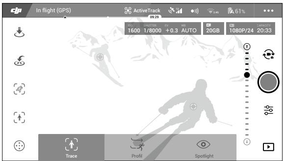 DJI MavicAirWhiteCombo - Utilisation de la fonction activetrack - 2