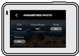 GOPRO ACTIONHEROZ - Paramètres photo - 2