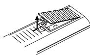LG-GOLDSTAR RC197 - Installation des piles de la télécommande - 1