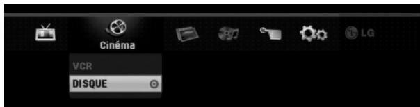 LG-GOLDSTAR RC197 - Utilisation du menu accueil - 1