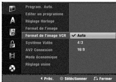 LG-GOLDSTAR RC197 - Format de l'image VCR - 1