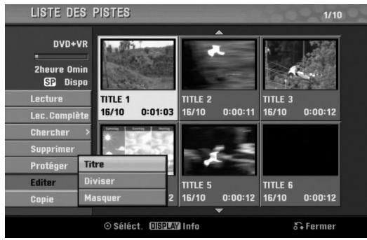 LG-GOLDSTAR RC197 - Appuyez sur DISC MENU/List pour afficher le menu Nombre Titre. - 1