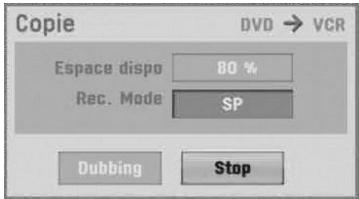 LG-GOLDSTAR RC197 - Appuyez sur le bouton DUBBING. - 1