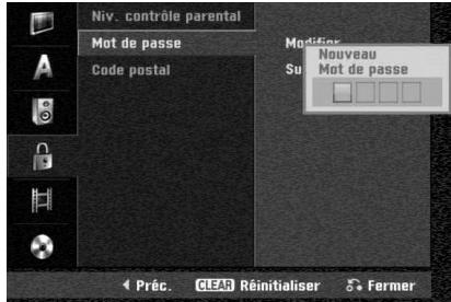 LG-GOLDSTAR RC197 - Réglage mot de passer - 1