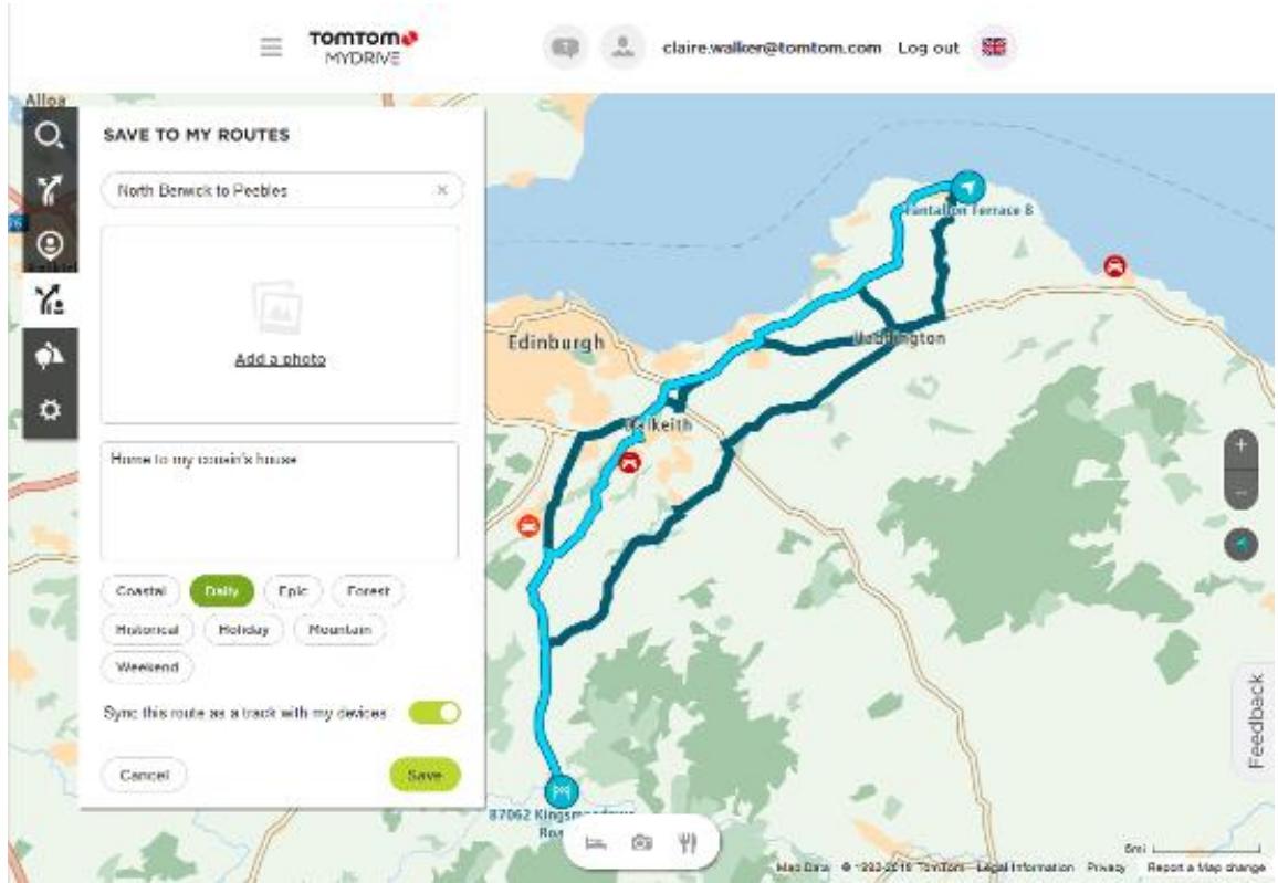 TOMTOM RIDER 500 EUROPE 45 - Ajouter à Mes parcours à l'aide de MyDrive - 4