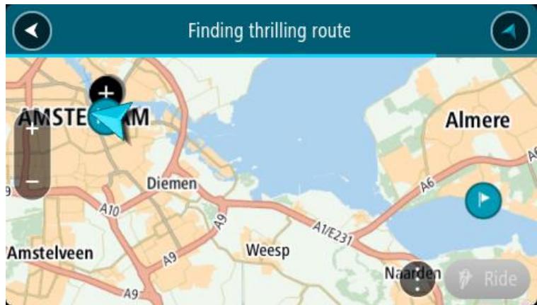TOMTOM RIDER 500 EUROPE 45 - Prendre un parcours à sensations avec des arrêts - 3