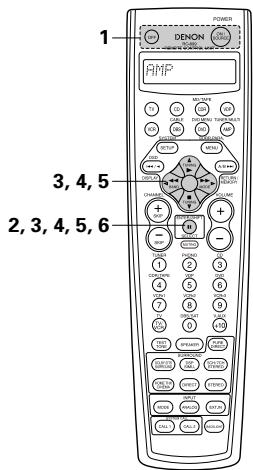 DENON AVC-A11 SR DO - Réinitialisation des touches d'applé de système - 5