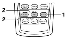 DENON AVC-A11 SR DO - Lecture en utilisant les prises d'entrée externe (EXT. IN) - 4