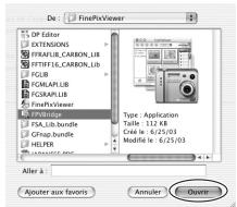 FUJIFILM FXJ32+SD - Installation de FinePixViewer : Macintosh - 2