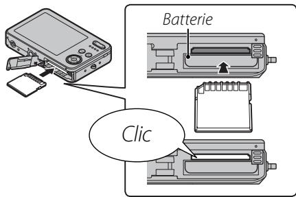 FUJIFILM FXJ32+SD - Insertion d'une carte mémoire - 2